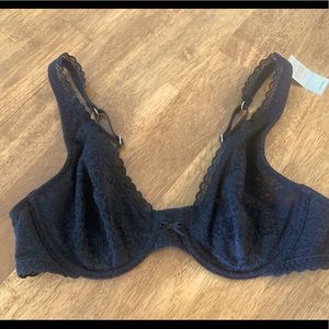Aerie Black Lace Bralette w/ Underwire